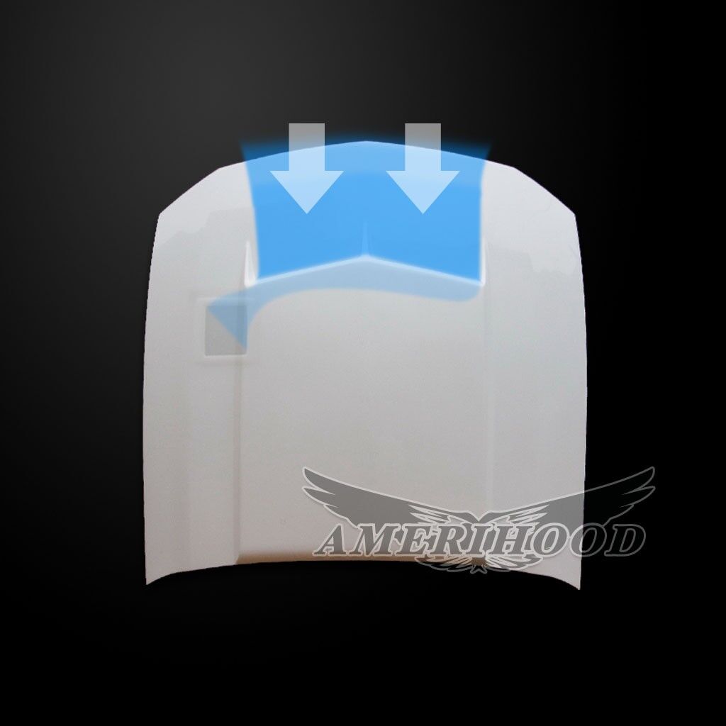 2005-2009 Ford Mustang Type-C Functional Ram Air Hood Fiberglass