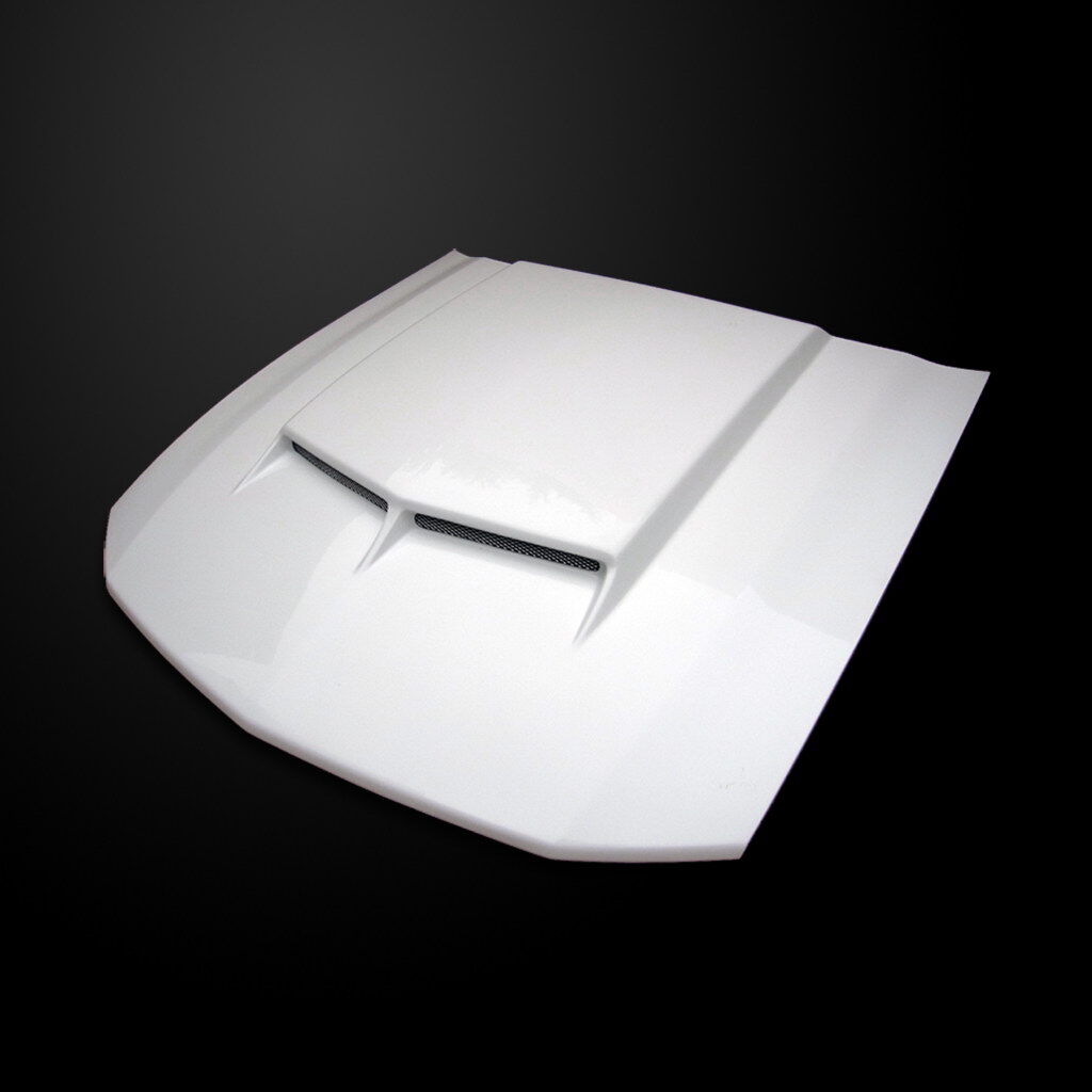 2005-2009 Ford Mustang Type-C Functional Ram Air Hood Fiberglass - FM05AHTCFHW