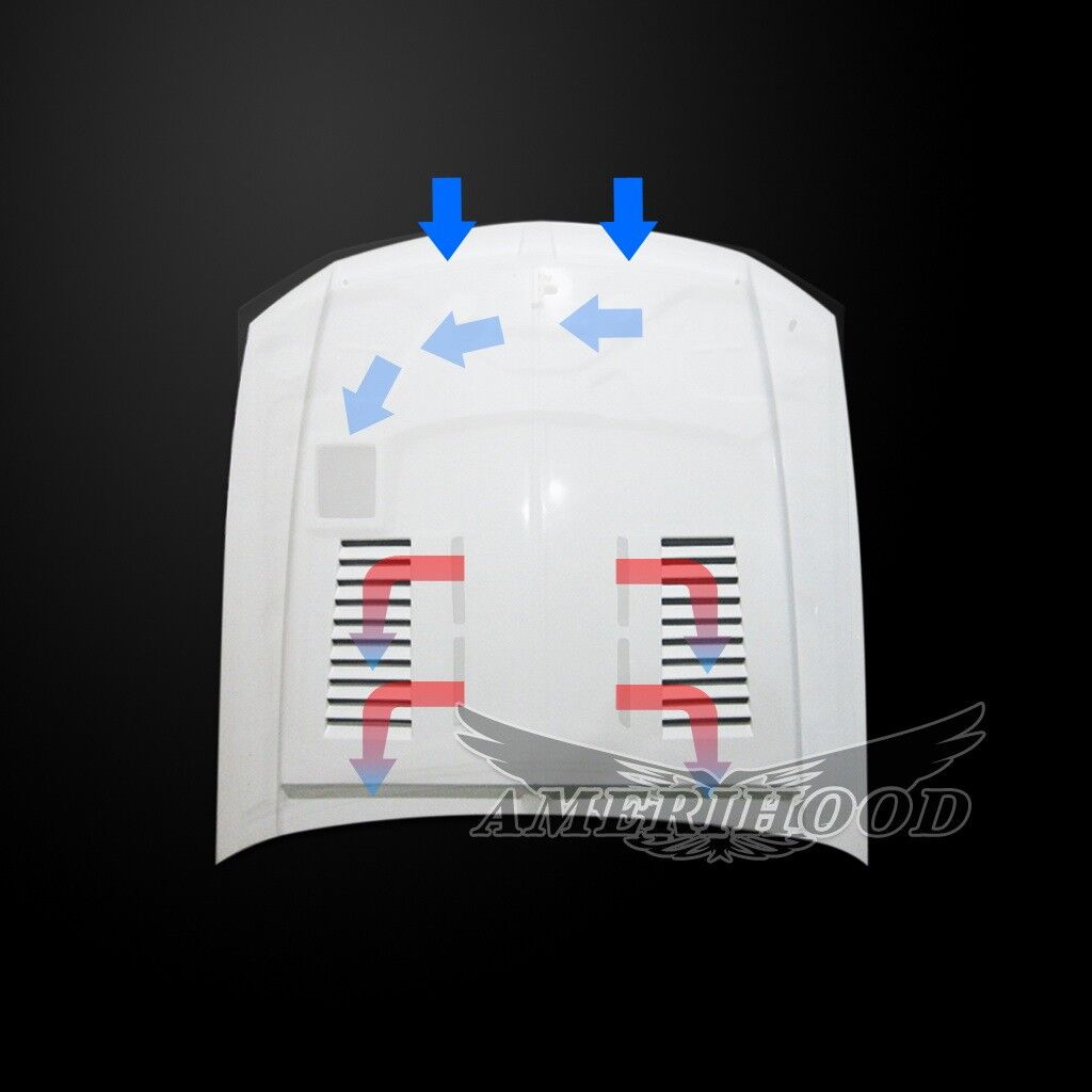 2005-2009 Ford Mustang Type-E Dual-Functional Ram Air Hood Fiberglass