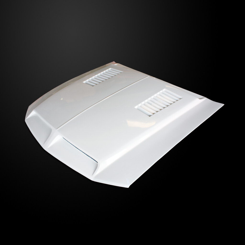 2005-2009 Ford Mustang Type-E Dual-Functional Ram Air Hood Fiberglass - FM05AHTE