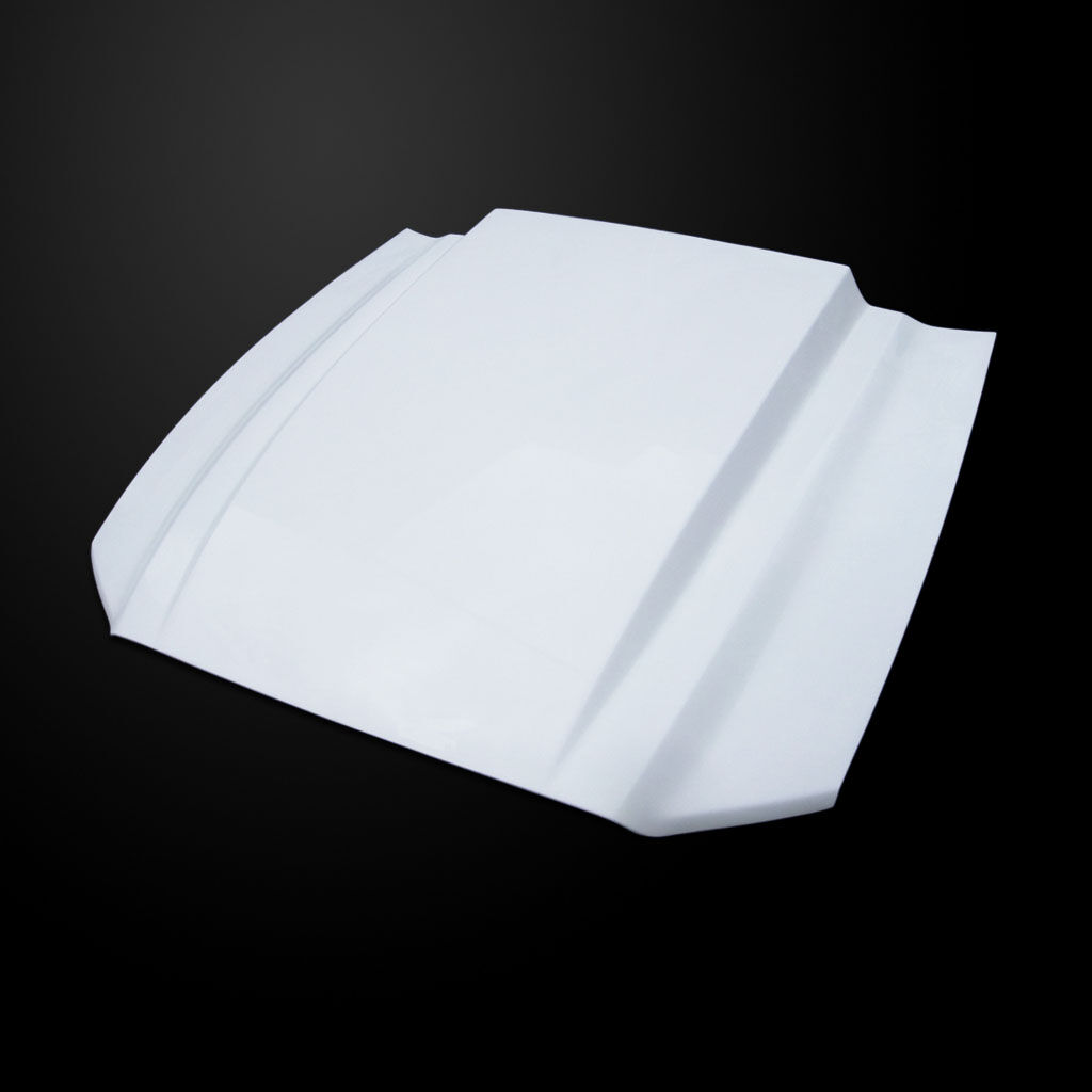 2010-2014 Ford Mustang GT500 Amerihood 3" Cowl Functional Heat Extractor Fiberglass Hood - AMH-FM10AHCWLFHW500