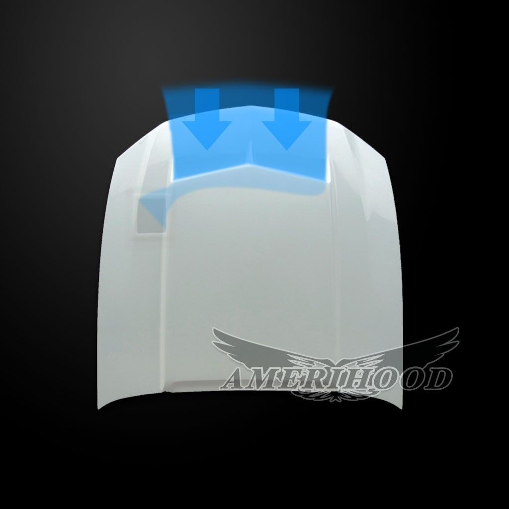 2010-2012 Ford Mustang Type-C Functional Ram Air Hood Fiberglass