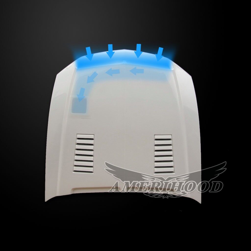 2010-2012 Ford Mustang Type-E Dual-Functional Ram Air Hood Fiberglass