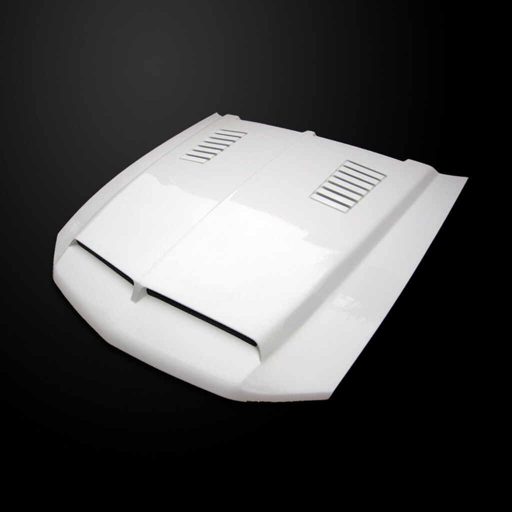 2010-2012 Ford Mustang Type-E Dual-Functional Ram Air Hood Fiberglass - FM10AHTE
