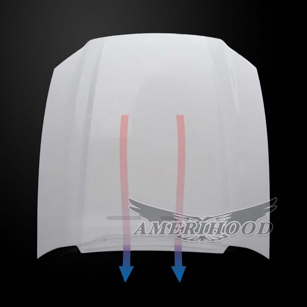 2013-2014 Ford Mustang V6/GT Amerihood 3" Cowl Functional Heat Extractor Fiberglass Hood