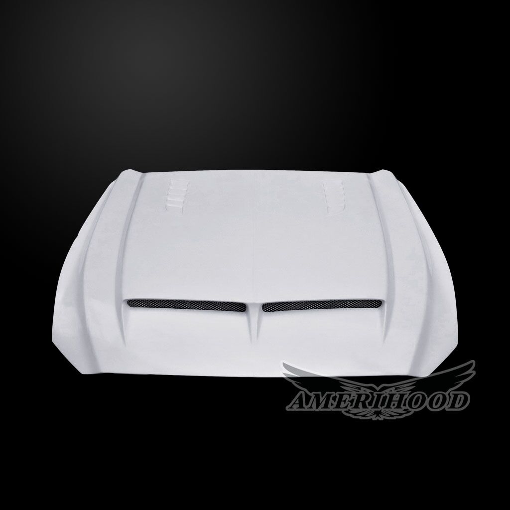 2015-2017 Ford Mustang V6/GT/Ecoboost Type-E Fiberglass Dual-Functional Ram Air Hood