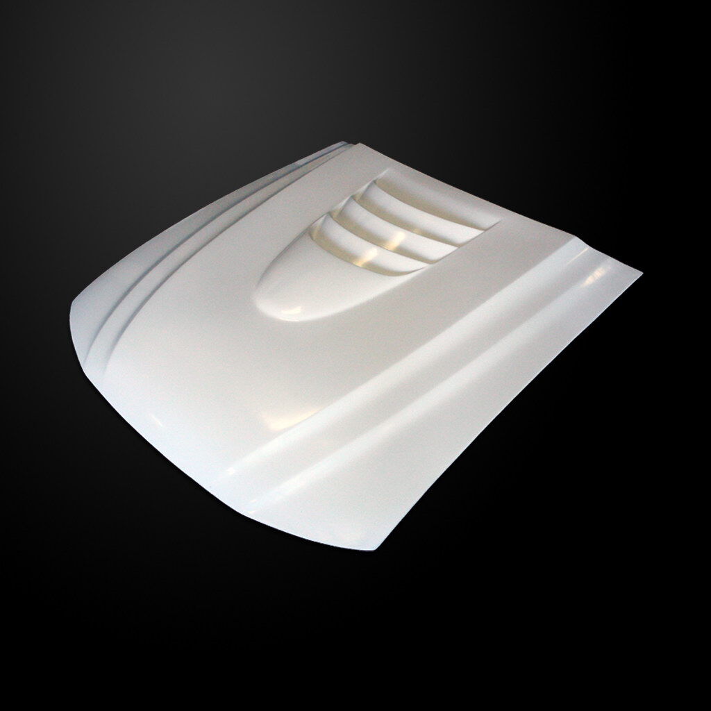 1999-2004 Ford Mustang Type-1 Functional Heat Extractor Hood Fiberglass - FM99AH