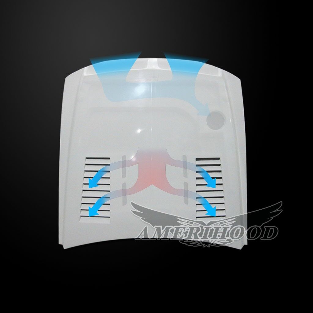1999-2004 Ford Mustang Type-E Dual-Functional Ram Air Hood Fiberglass