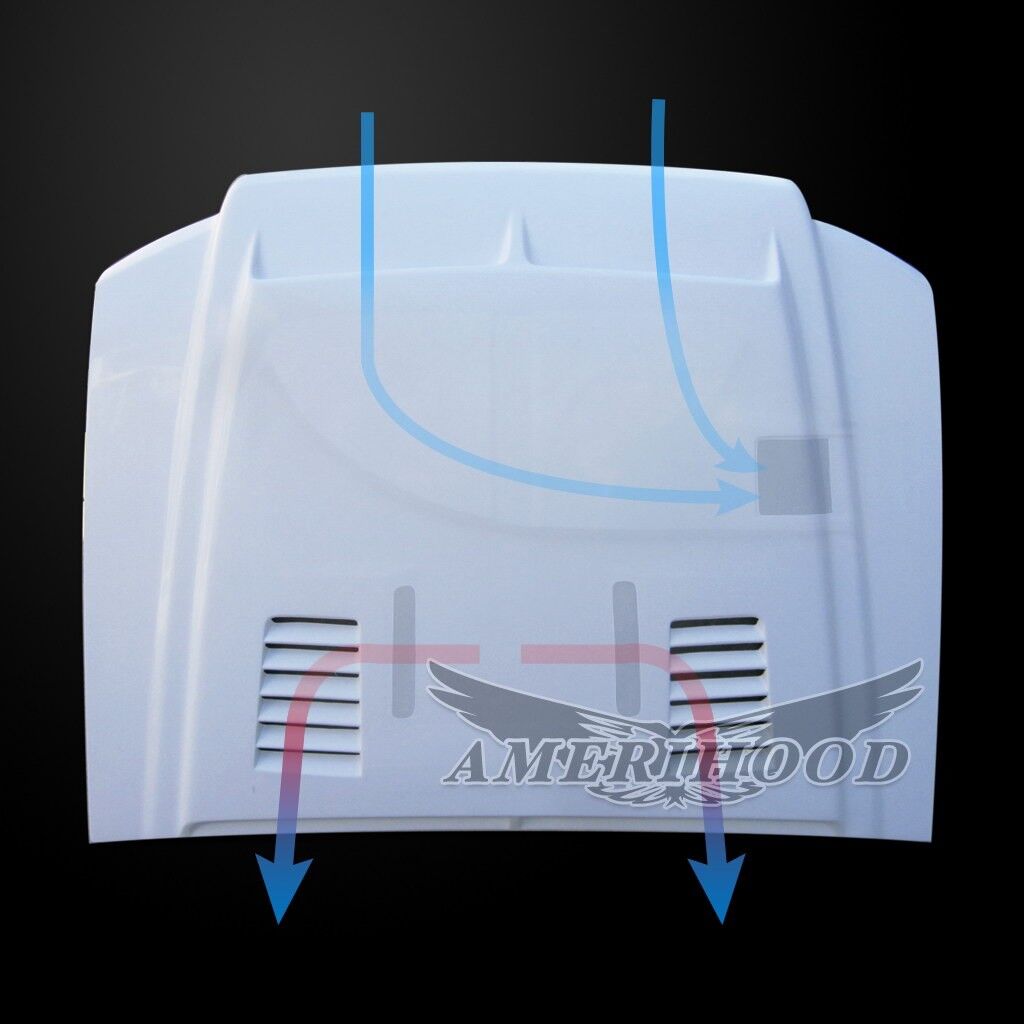 2001-2005 Ford Explorer Sport-Trac Amerihood Type-E Dual-Functional Ram Air Fiberglass Hood