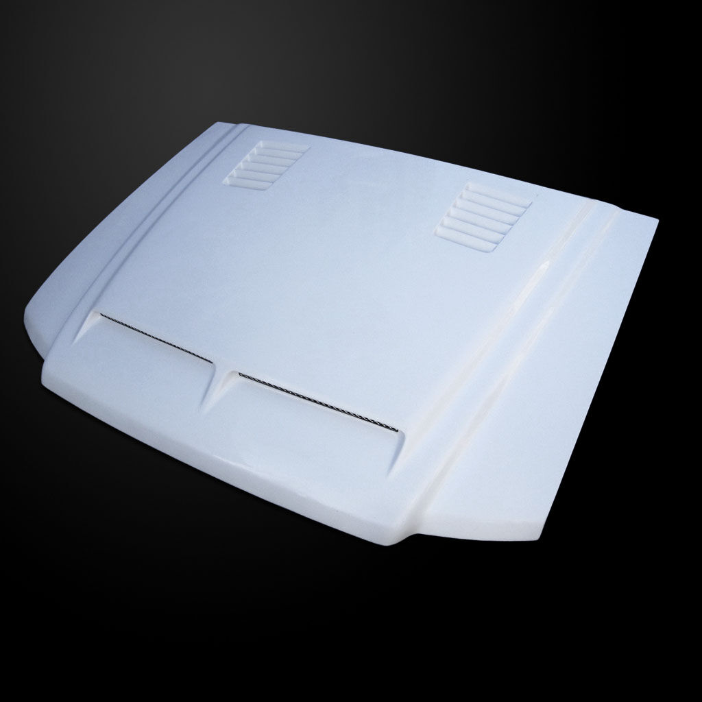 2001-2005 Ford Explorer Sport-Trac Amerihood Type-E Dual-Functional Ram Air Fiberglass Hood - AMH-FST01AHTEFHW