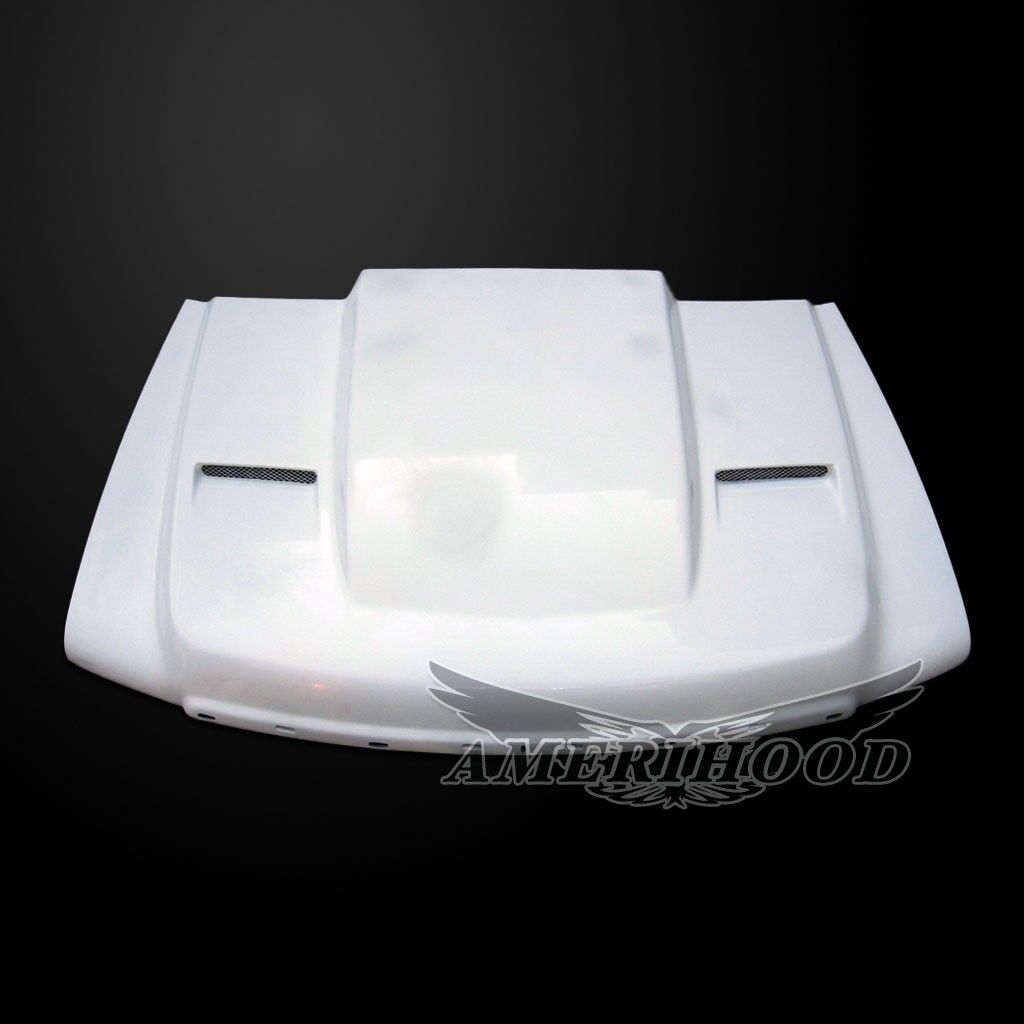 2007-2013 Gmc Sierra 1500 Cowl Dual-Functional Ram Air Hood Fiberglass