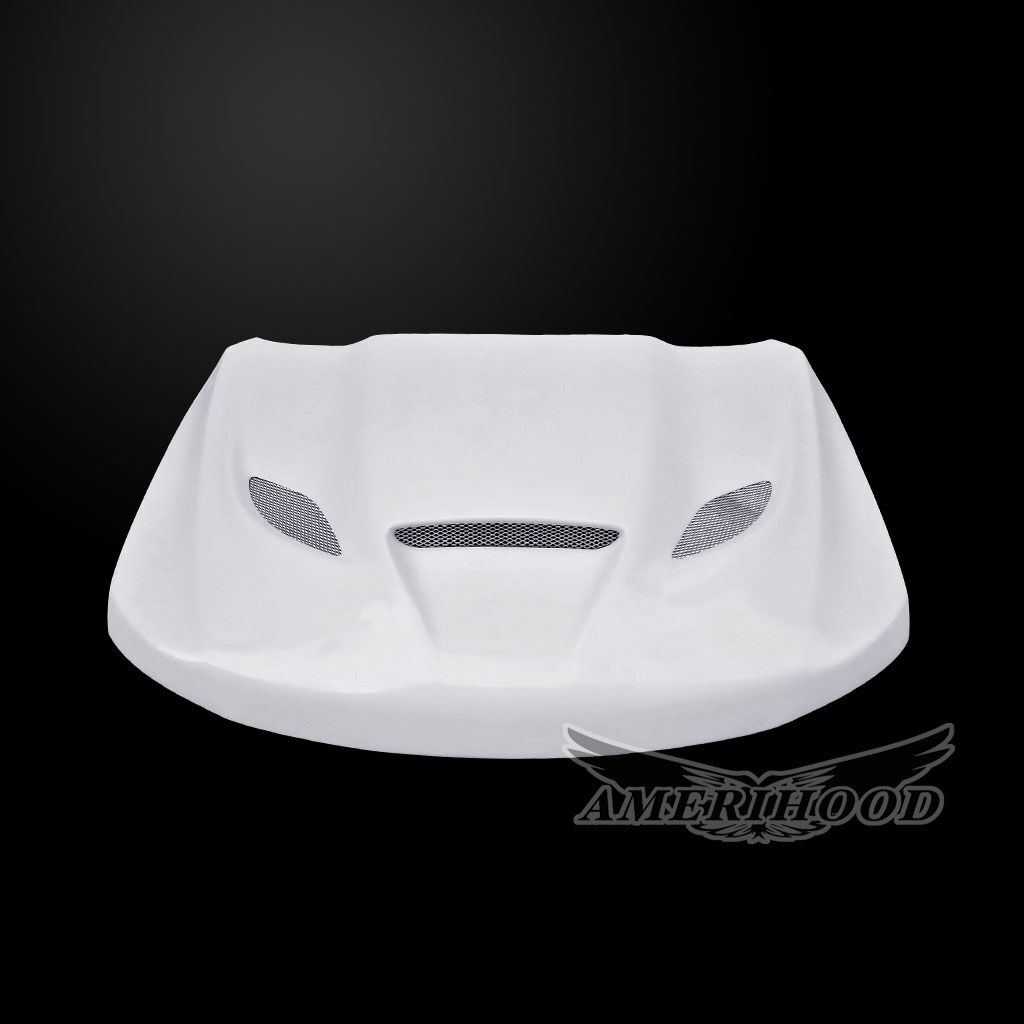 2011-2021 Jeep Grand Cherokee HellCat Style Fiberglass Dual-Functional Ram Air Hood