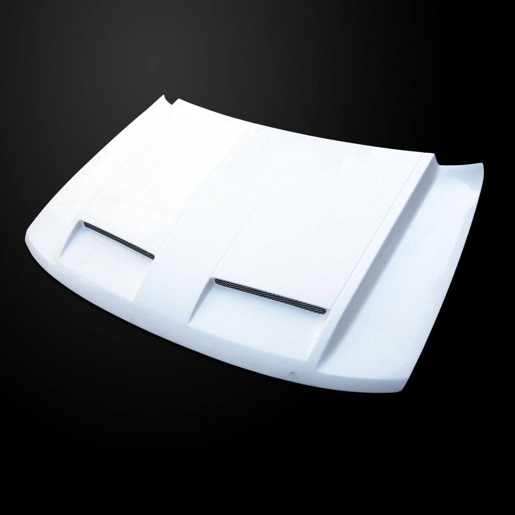 1999-2004 Jeep Grand Cherokee Amerihood GTR Functional Ram Air Fiberglass Hood - AMH-JGC99AHGTRFHW