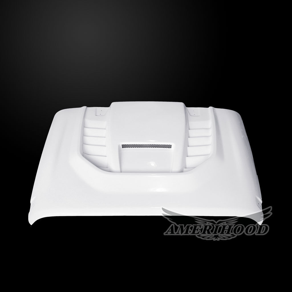 2007-2018 Jeep Wrangler JK STM Dual-Functional Ram Air Fiberglass Hood