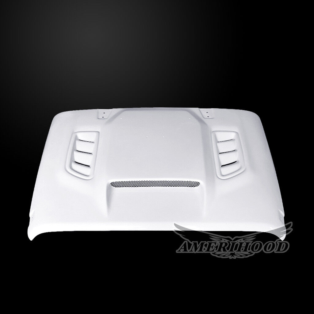 2007-2018 Jeep Wrangler JK VIP-Style Dual-Functional Fiberglass Hood