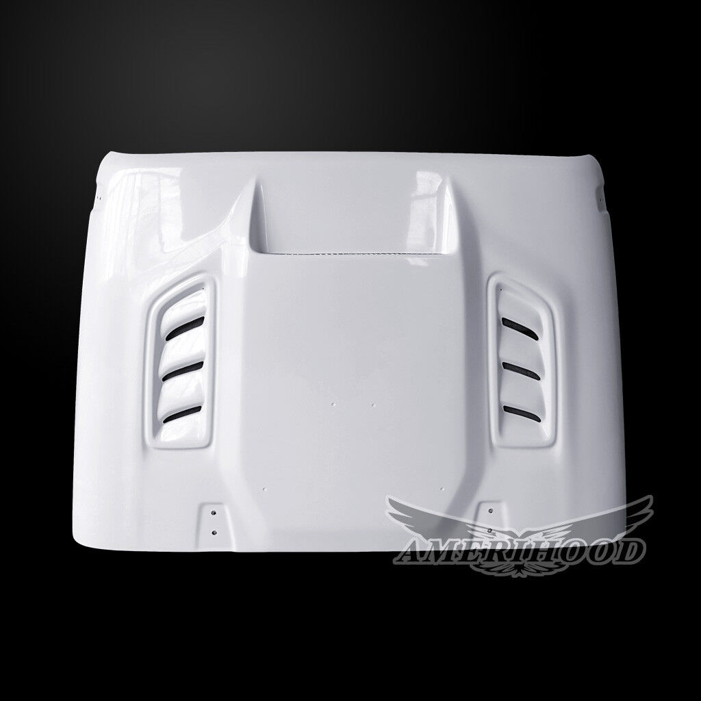 2007-2018 Jeep Wrangler JK VIP-Style Dual-Functional Fiberglass Hood