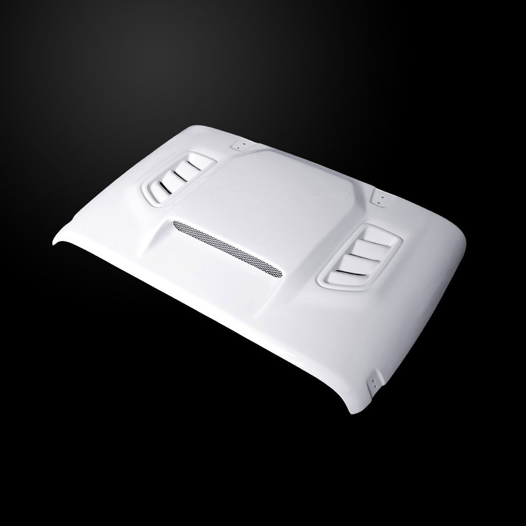 2007-2018 Jeep Wrangler JK VIP-Style Dual-Functional Fiberglass Hood - JW07AHVIPFHWJK