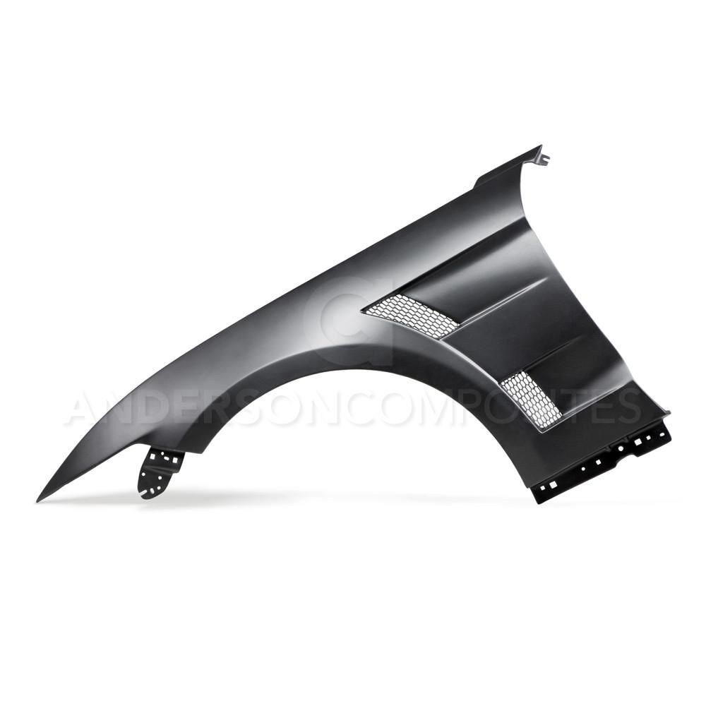 2015-2017 Ford Mustang Type-AT Fiberglass Fenders Vented 0.4" Wide by Anderson Composites