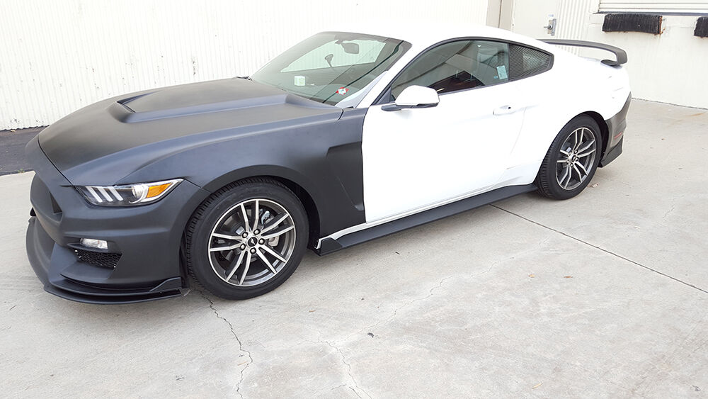 2015-2017 Ford Mustang GT350 Style Fiberglass Fenders 0.4" Wide by Anderson Composites
