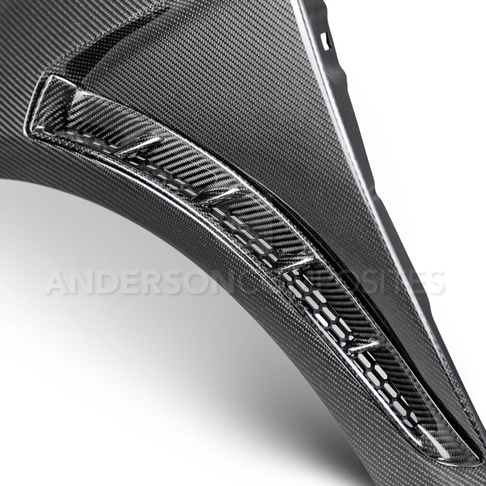 2016-2017 Ford Focus RS Type-GR Carbon Fiber Fenders 0.4" Wide by Anderson Composites
