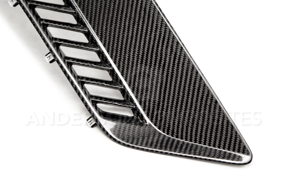 2015-2017 Chevy Corvette C7 Z06 Carbon Fiber Fender Inserts by Anderson Composites