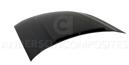 2005-2009 Ford Mustang 2.5" Cowl Carbon Fiber Hood by Anderson Composites