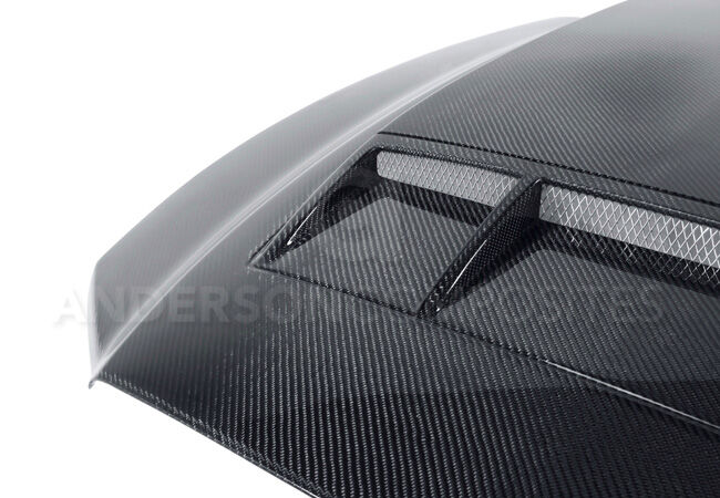 2013-2014 Ford Mustang GT/V6 Type-TS Carbon Fiber Hood by Anderson Composites