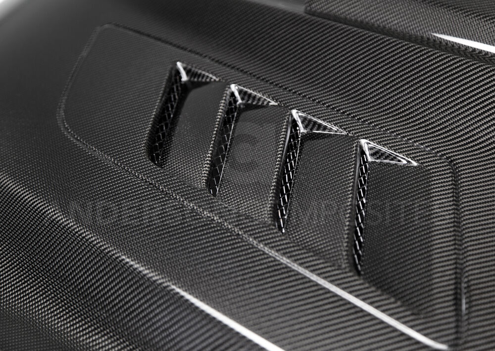 2015-2017 Ford Mustang Ram-Air Double-Sided Carbon Fiber Hood by Anderson Composites