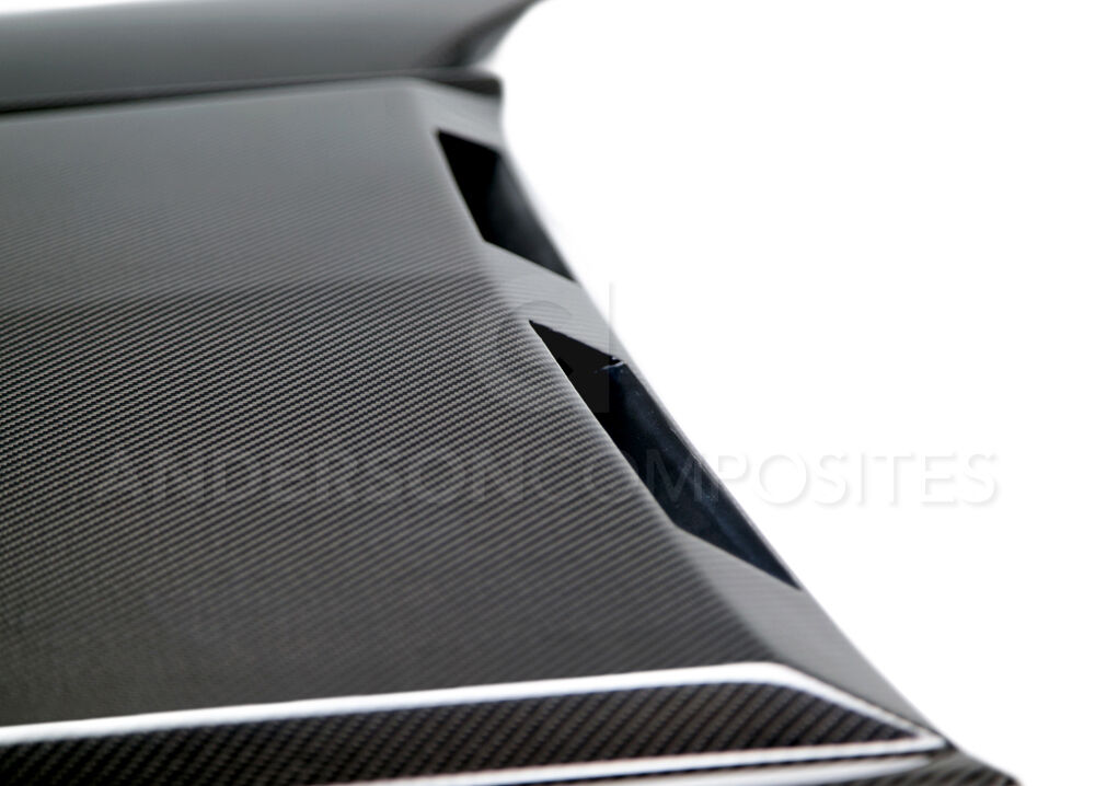 2015-2017 Ford Mustang Ram-Air Double-Sided Carbon Fiber Hood by Anderson Composites