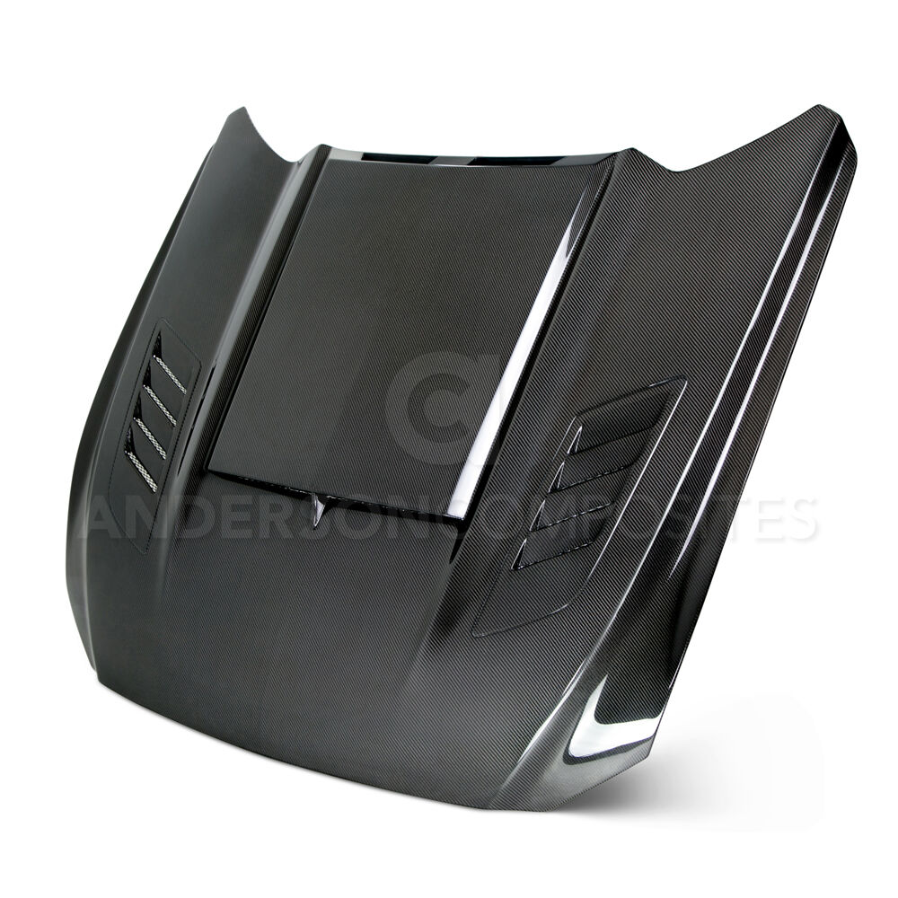 2015-2017 Ford Mustang Ram-Air Double-Sided Carbon Fiber Hood by Anderson Composites
