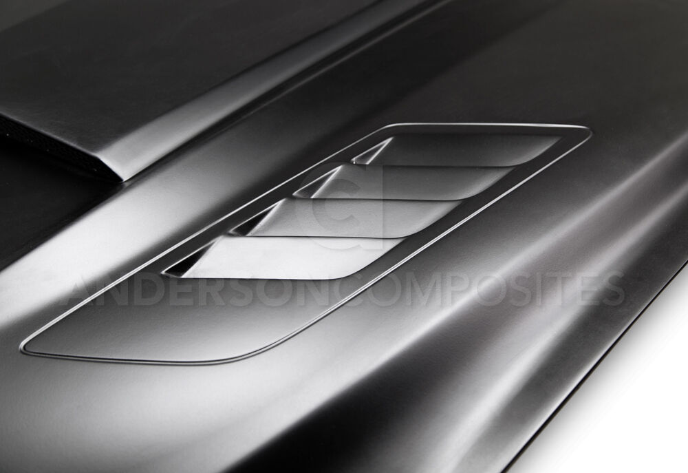 2015-2017 Ford Mustang Ram-Air Fiberglass Hood by Anderson Composites