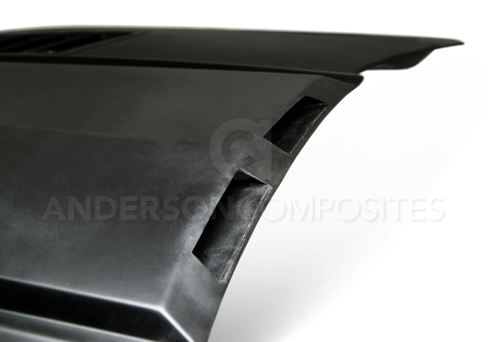 2015-2017 Ford Mustang Ram-Air Fiberglass Hood by Anderson Composites