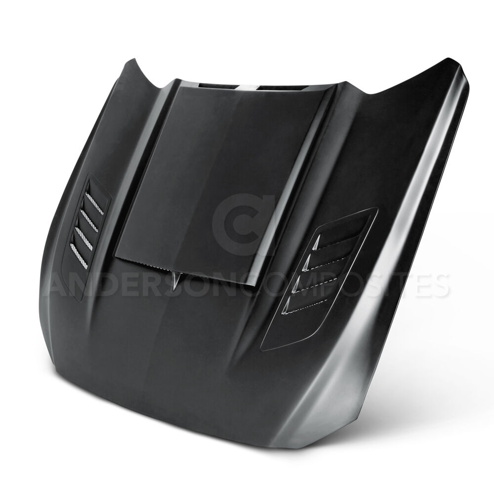 2015-2017 Ford Mustang Ram-Air Fiberglass Hood by Anderson Composites