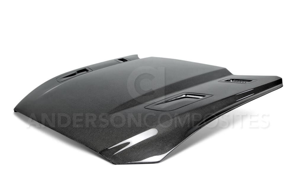 2015-2017 Ford Mustang Type-GTH Double-Sided Carbon Fiber Hood by Anderson Composites