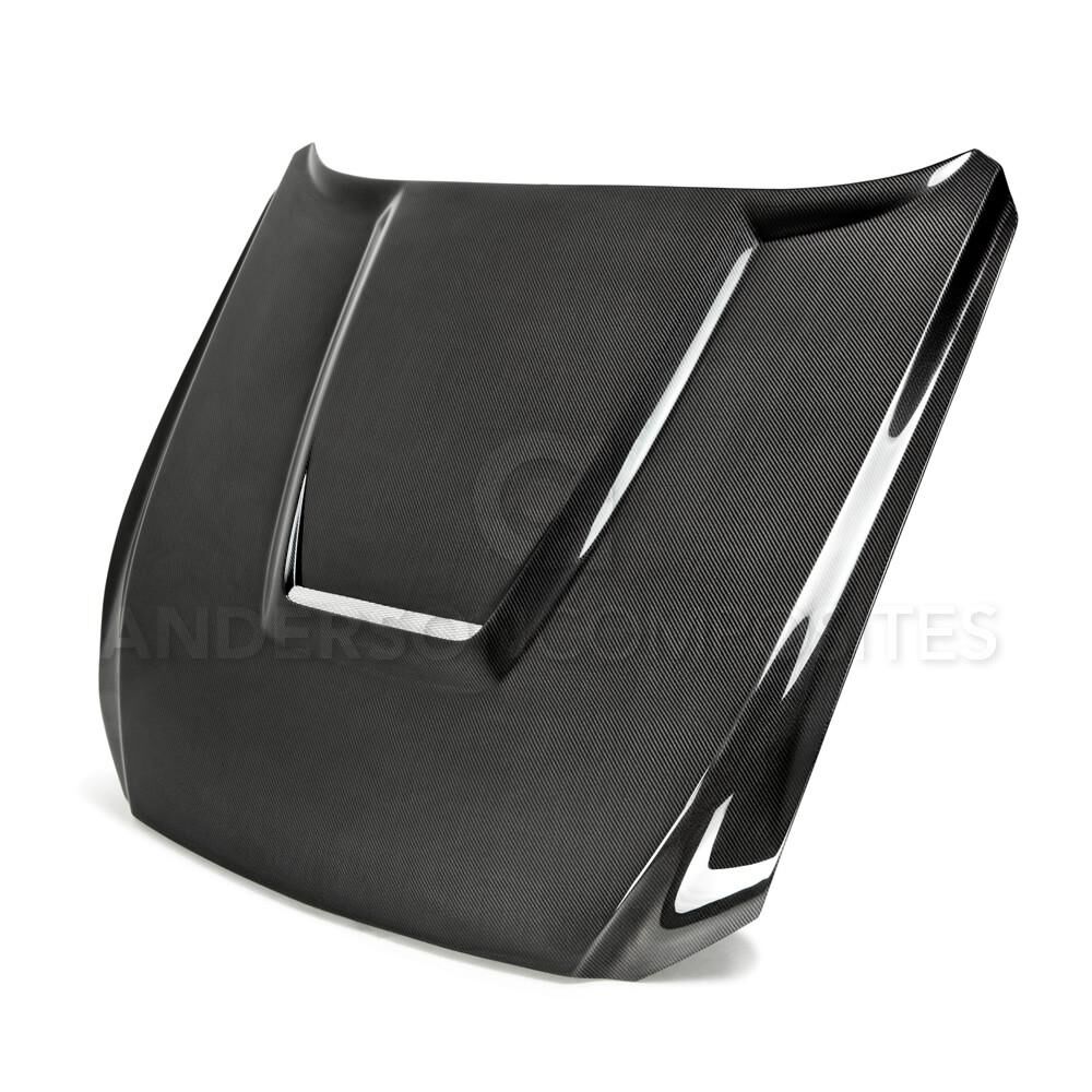 2015-2017 Ford Mustang GT350 Style Double-Sided Carbon Fiber Hood by Anderson Composites