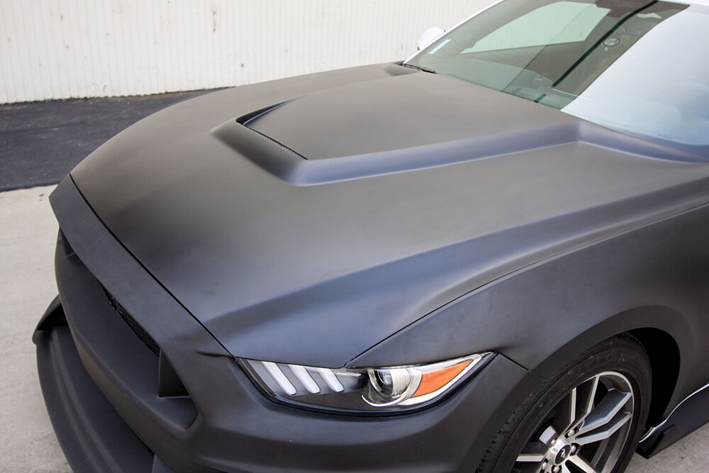 2015-2017 Ford Mustang GT350 Style Fiberglass Hood by Anderson Composites