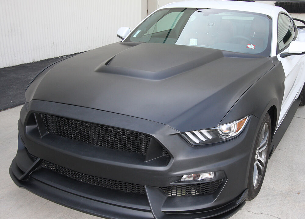 2015-2017 Ford Mustang GT350 Style Fiberglass Hood by Anderson Composites