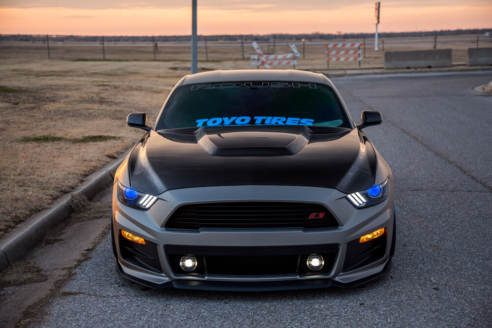 2015-2017 Ford Mustang GT350 Style Fiberglass Hood by Anderson Composites