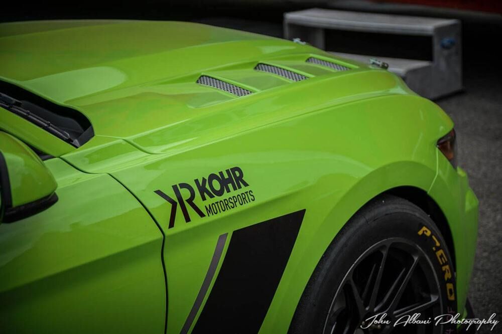 2015-2017 Ford Mustang Heat Extractor Double-Sided Carbon Fiber Hood by Anderson Composites