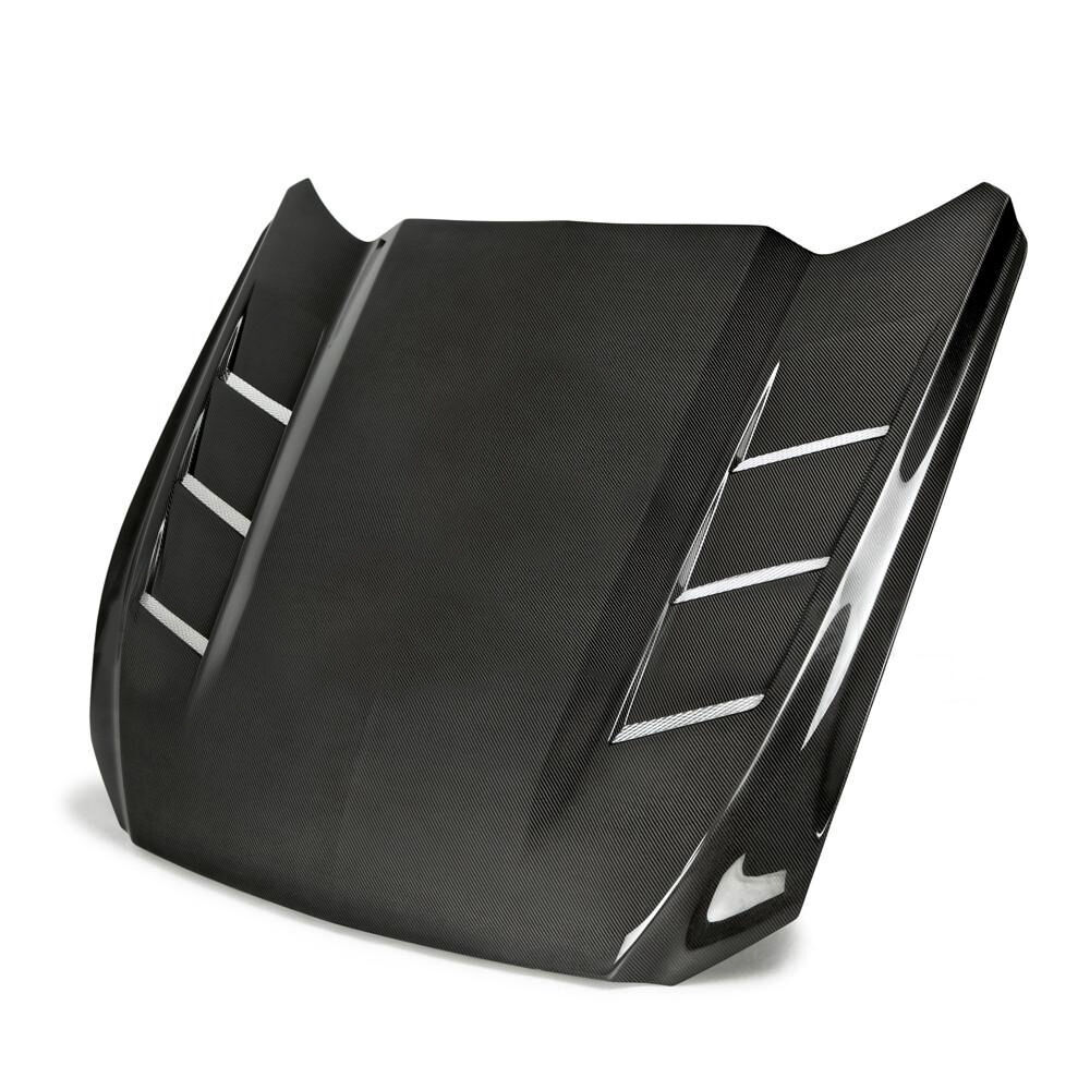 2015-2017 Ford Mustang Heat Extractor Double-Sided Carbon Fiber Hood by Anderson