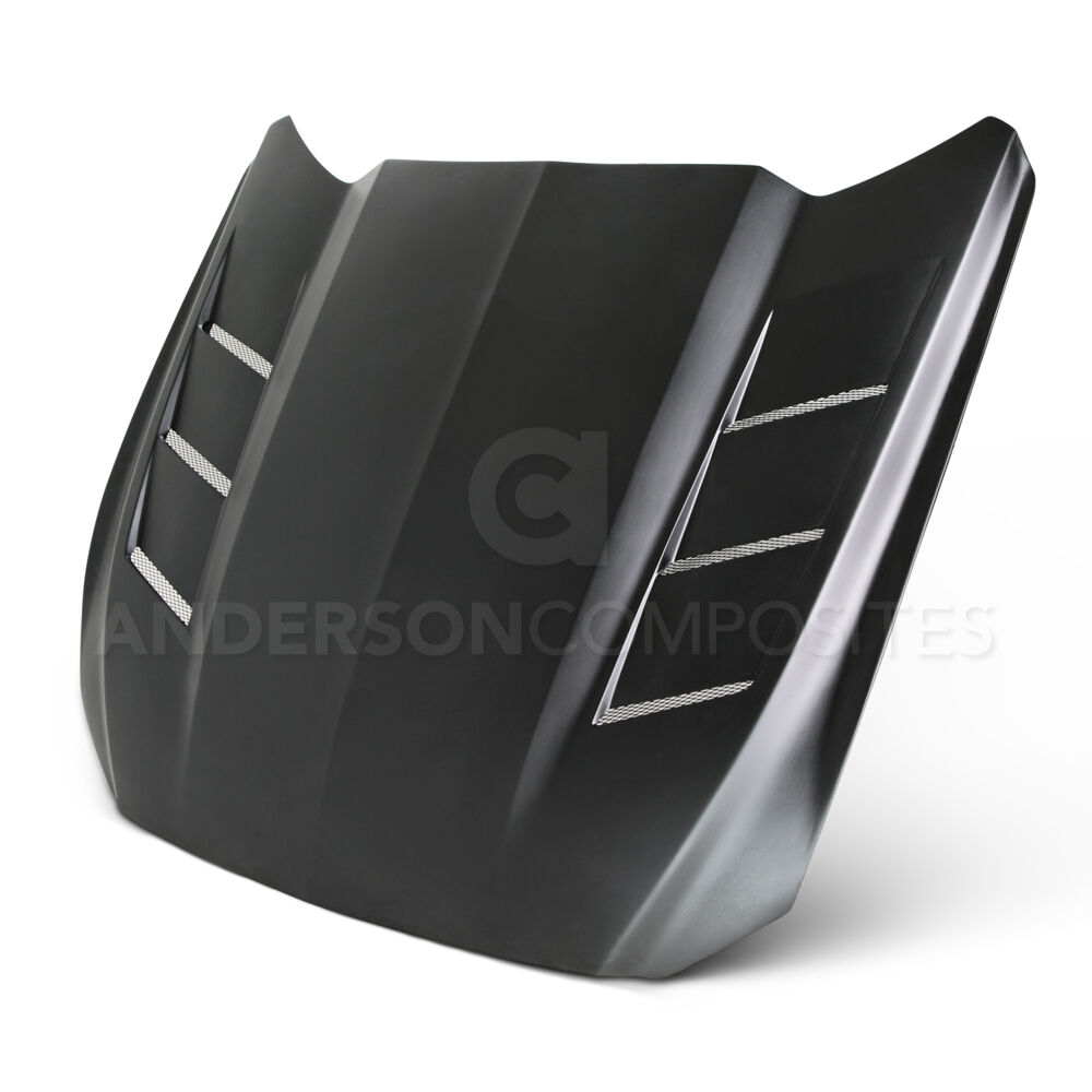 2015-2017 Ford Mustang Heat Extractor Fiberglass Hood by Anderson Composites