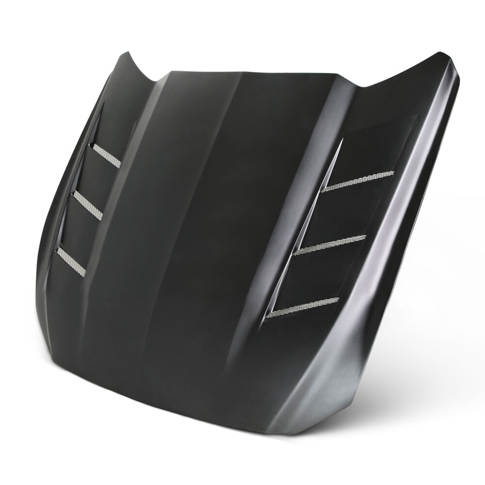 2015-2017 Ford Mustang Heat Extractor Fiberglass Hood by Anderson Composites - A