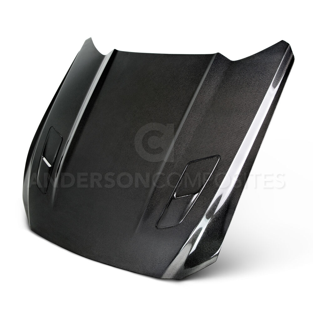 2015-2017 Ford Mustang GT Type-OE Double-Sided Carbon Fiber Hood by Anderson Composites