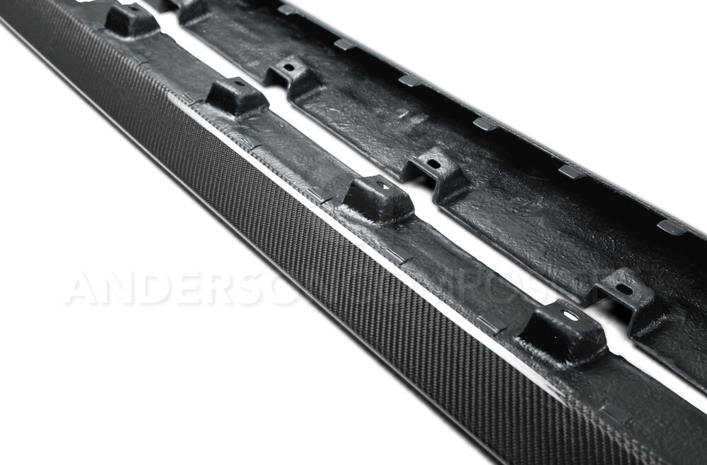 2015-2023 Ford Mustang Type-OE Carbon Fiber Side Splitters by Anderson Composites