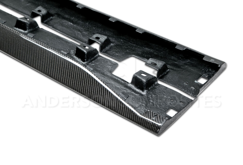 2015-2023 Ford Mustang Type-OE Carbon Fiber Side Splitters by Anderson Composites