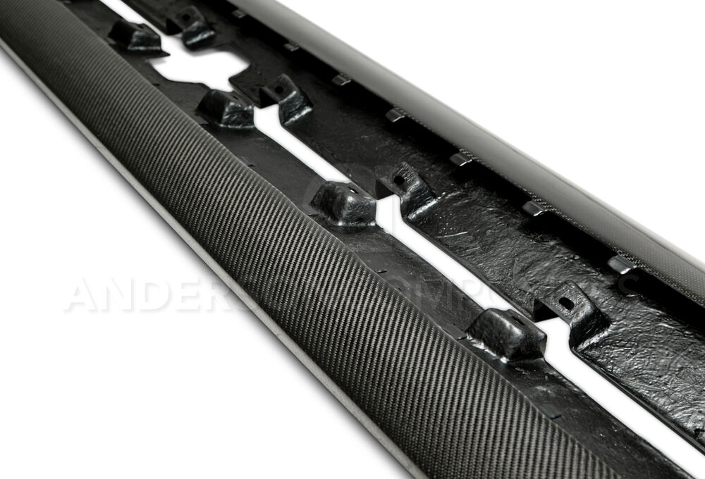 2015-2023 Ford Mustang Type-AR Carbon Fiber Side Splitters by Anderson Composites