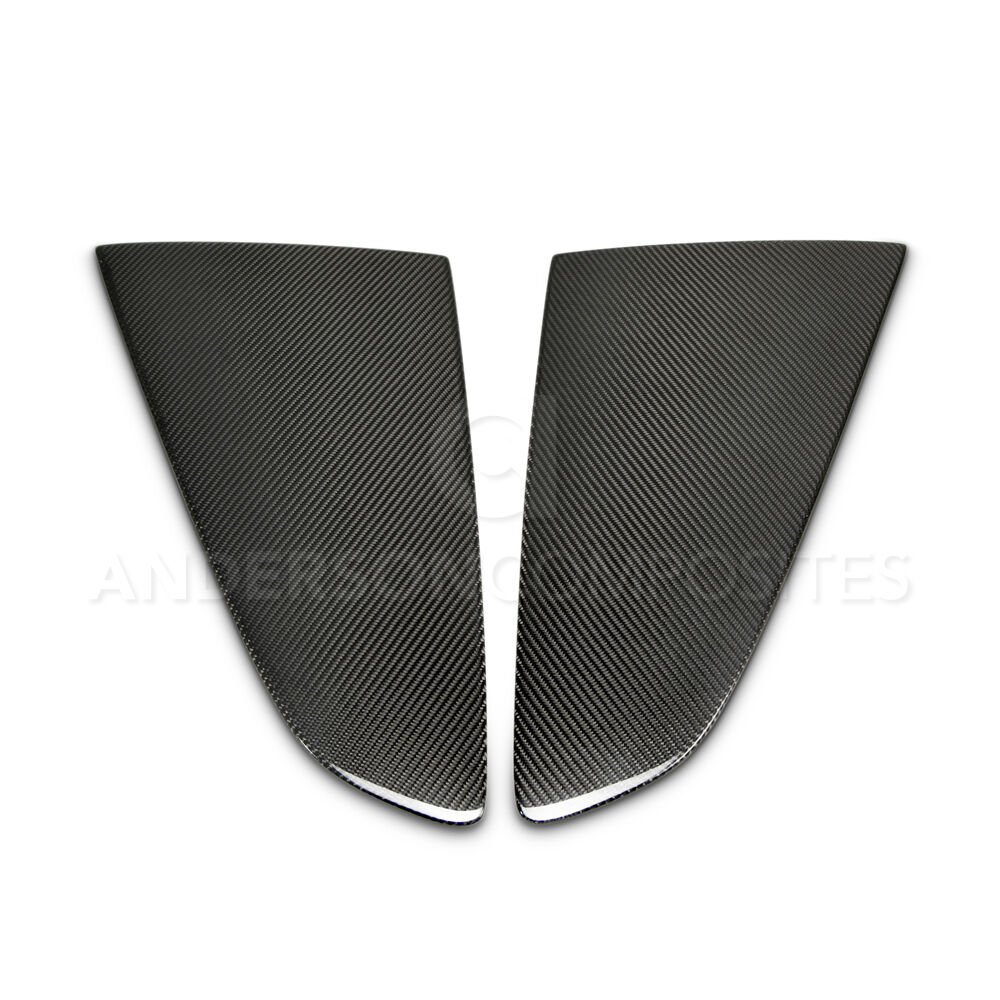 2015-2023 Ford Mustang Type -F Carbon Fiber Louvers Flat by Anderson Composites