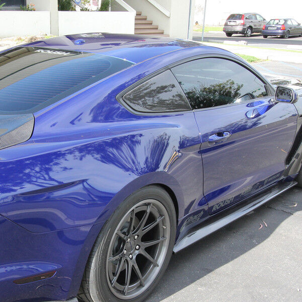 2015-2023 Ford Mustang Type -F Carbon Fiber Louvers Flat by Anderson Composites