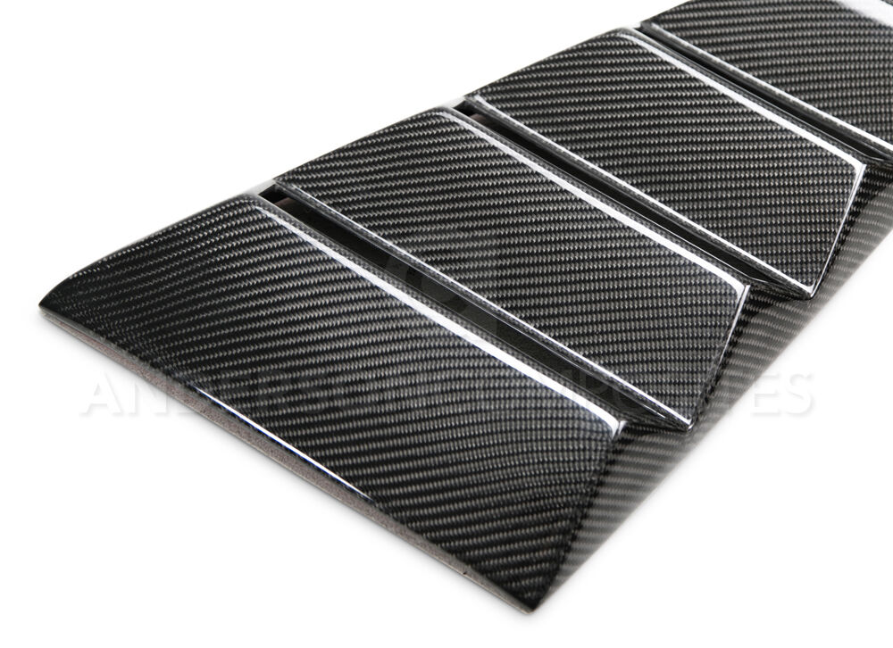 2015-2023 Ford Mustang Type-V Carbon Fiber Louvers Vented by Anderson Composites