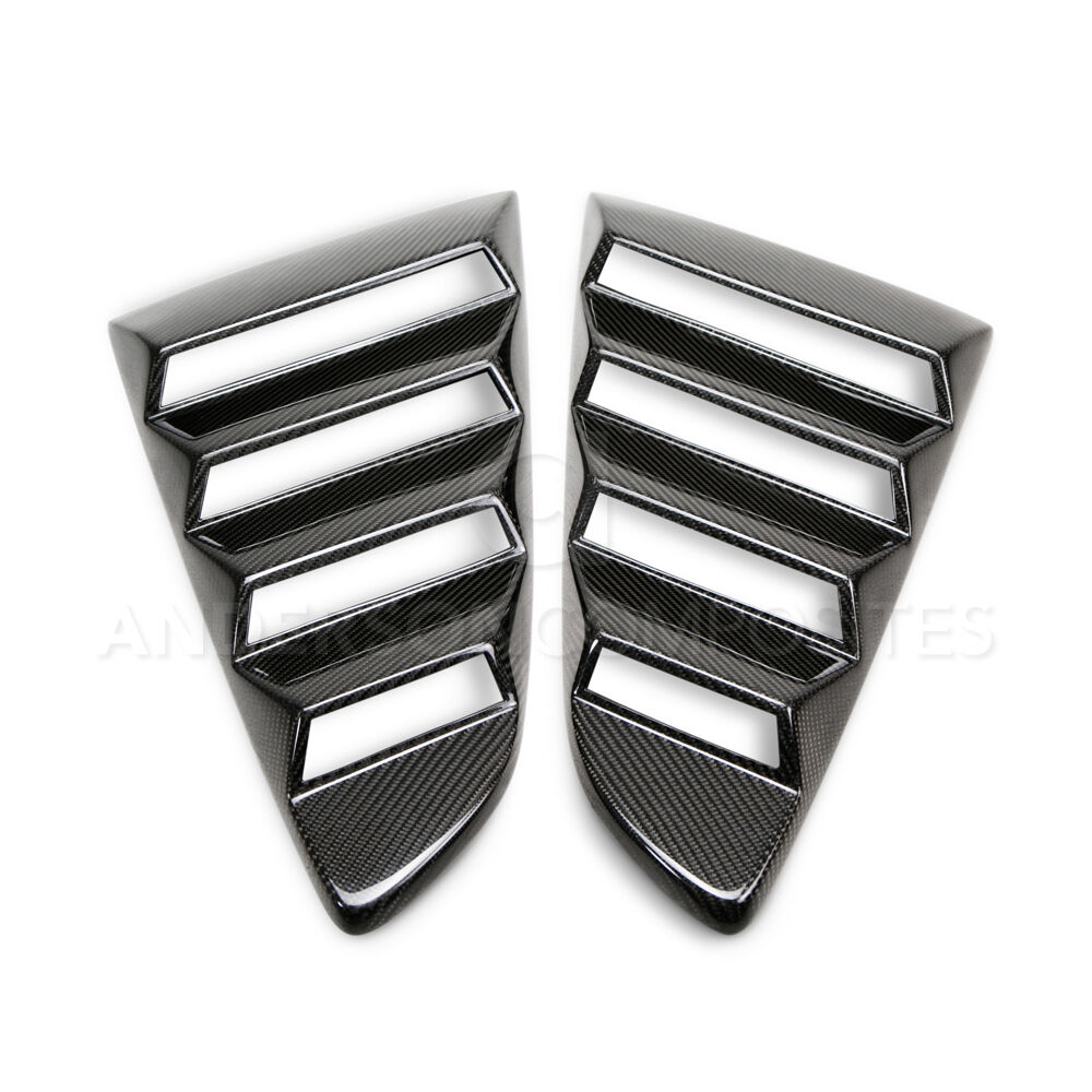 2015-2023 Ford Mustang Type-V Carbon Fiber Louvers Vented by Anderson Composites